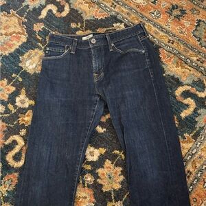 AG Adriano Goldschmied Dark Blue Straight Leg Jeans